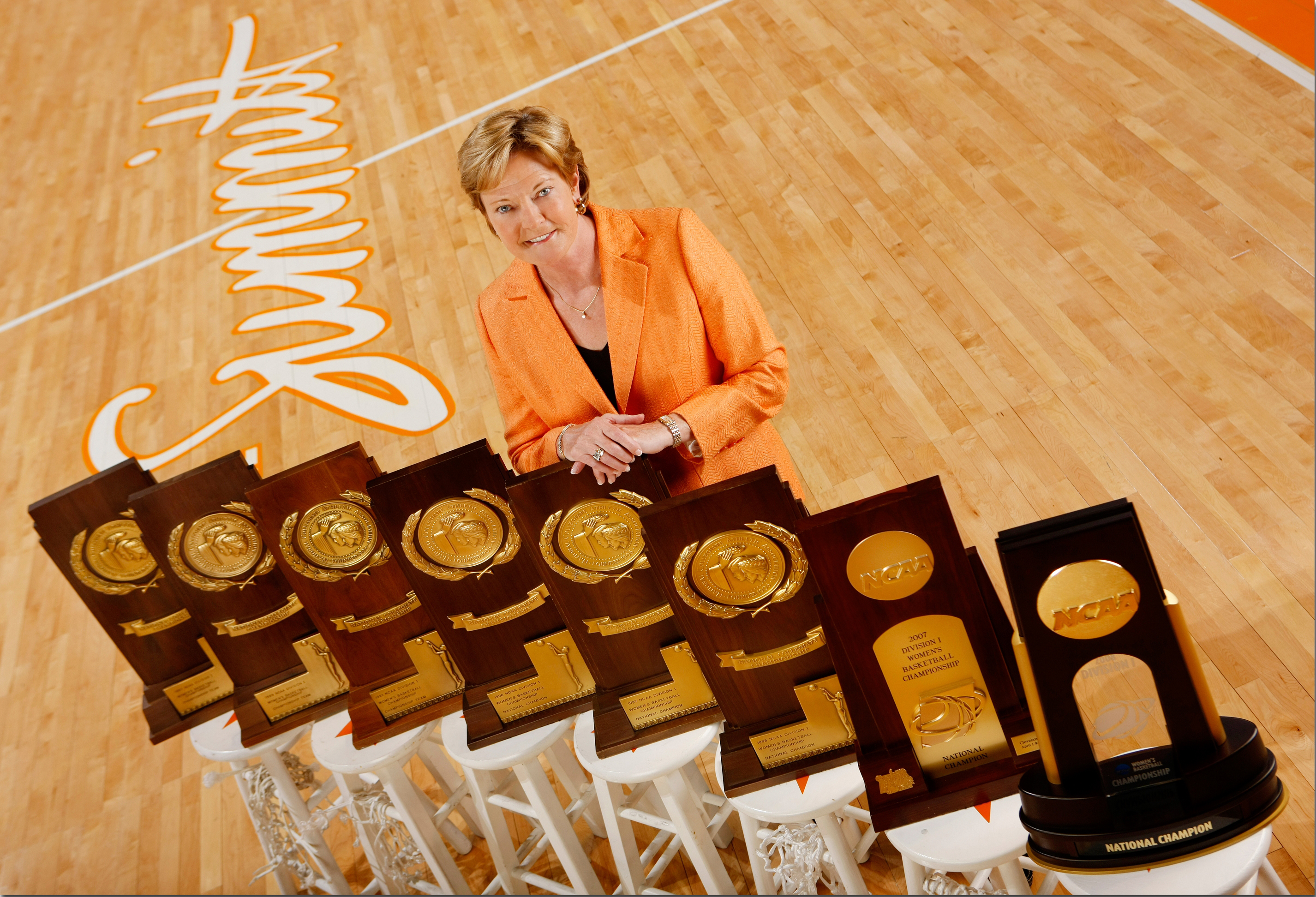 Pat with 8 trophies